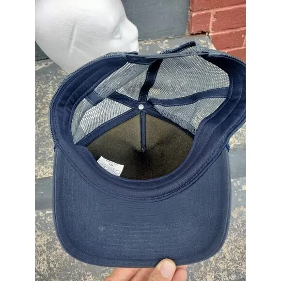 Patagonia Stand Up Blue/White Wave Surf Trucker Hat Snapback - Picture 6 of 7